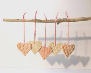 Display these lovely little hearts seasonally or year round.